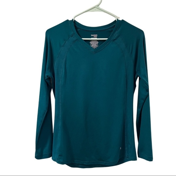 Danskin Now SZ Medium 8-10 Green Blue Activewear - Picture 1 of 14